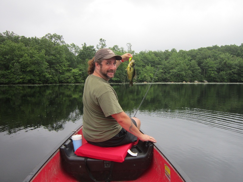 Canoe caught crappie